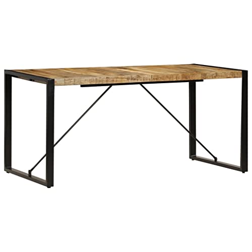 Solid Mango Wood Dining Table for 6 V582455