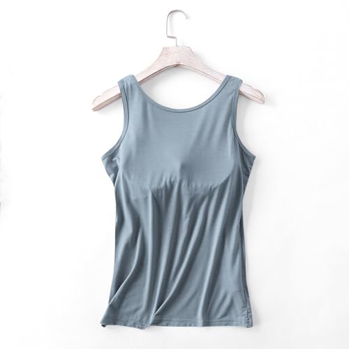 Women's Tank Tops with Built-in Bras Padded Casual Yoga Cami D38087