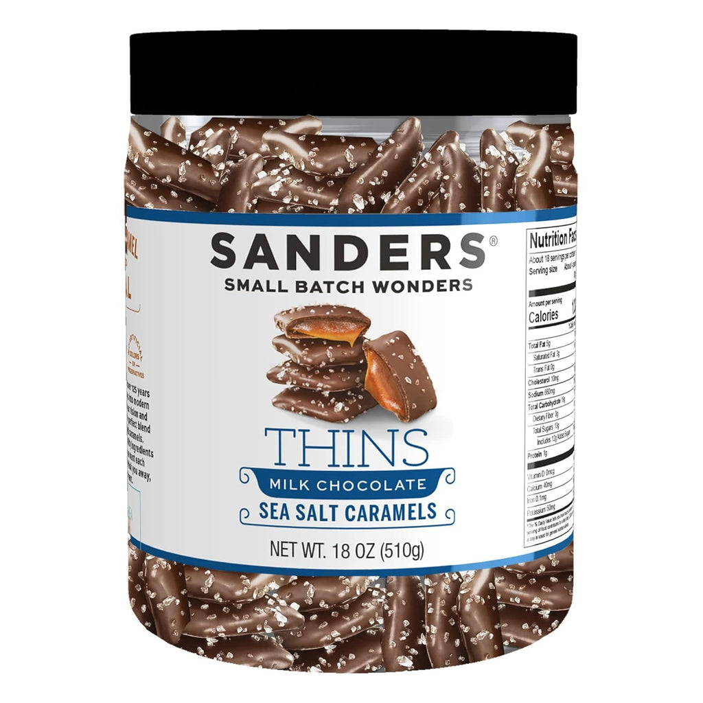 Sea Salt Caramels Milk & Dark Chocolate Variety, 18 Oz Tubs (Pack of 2) V778