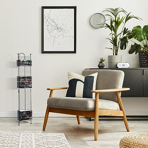 32 Blu-Ray Rack, Space Saving Modern Design, Durable Steel V4844