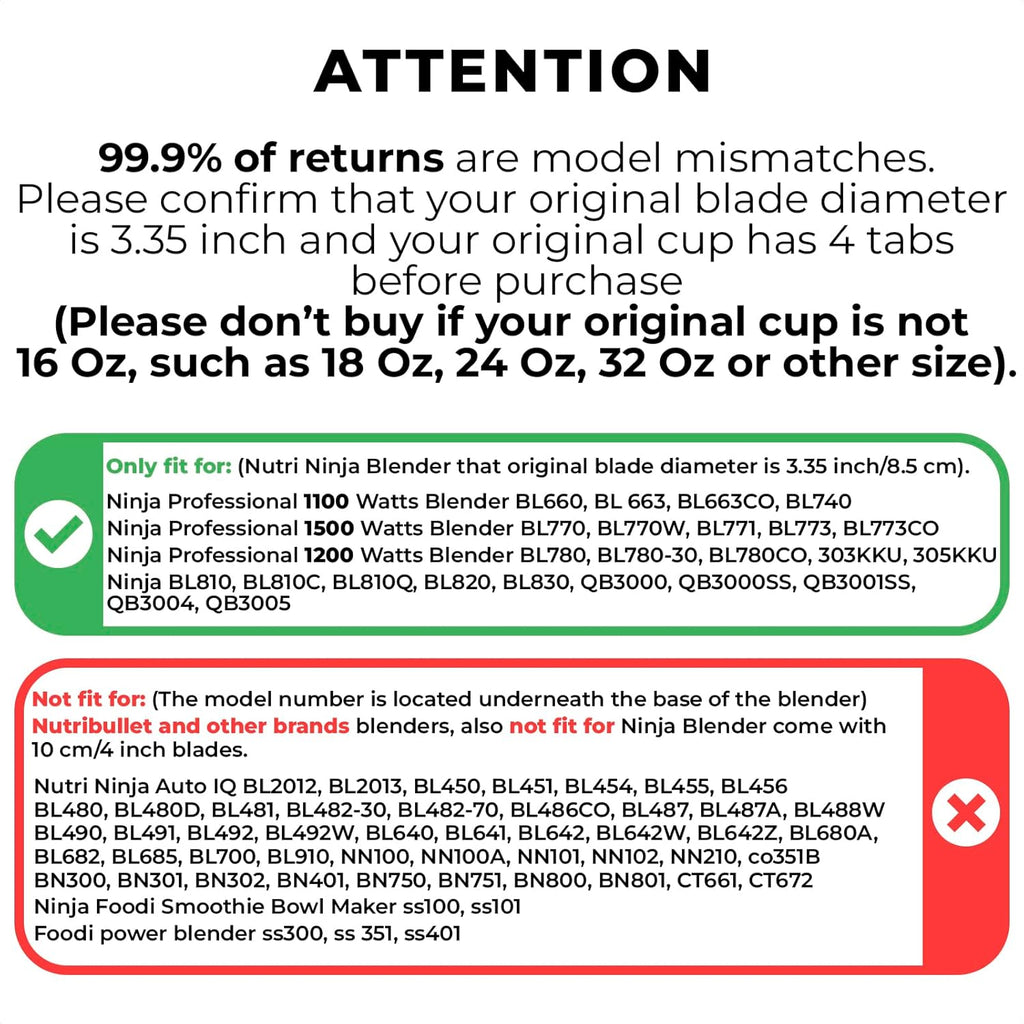 Blender Cups and Blade for Shakes Smoothies - Single Serve Cup Lid B347265