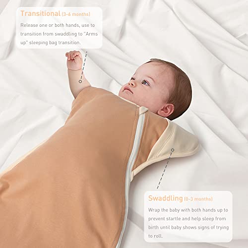Swaddle Blanket Sleep Sack with Arms Up Design, 2 Pack D7625