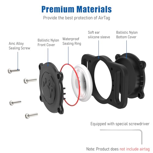 Dog Collar Holder with Waterproof Case for Pets W6965