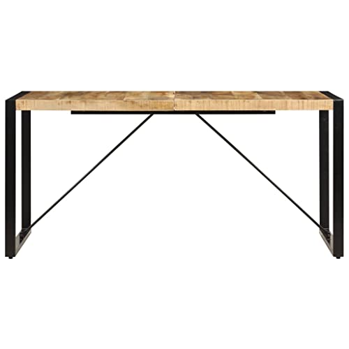 Solid Mango Wood Dining Table for 6 V582455