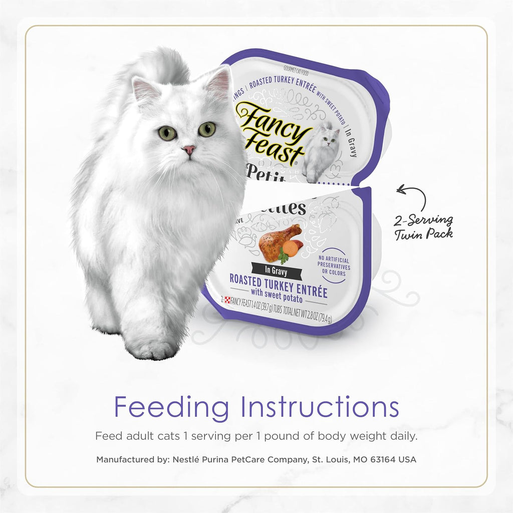 Wet Cat Food, Turkey & Sweet Potato Entree, 12-Pack W35042