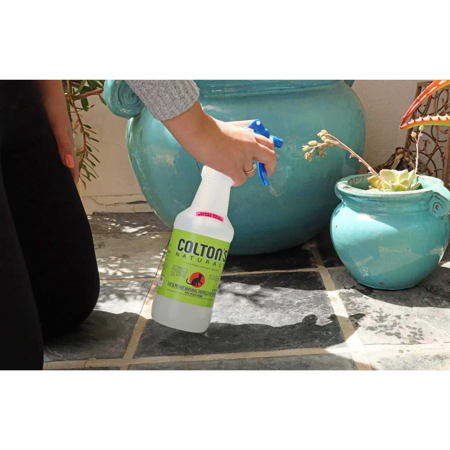 Cat Repellent Outdoor Spray Indoor 32 OZ Organic Natural F909