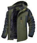 TACVASEN Men's Winter Ski Jacket Waterproof Snow Coats Snowboard Fleece Lining Jacket Warm Parka with Hooded