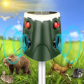 360° Solar Ultrasonic Animal Repellent, Cat Repellent Outdoor, 2024 Newest Deer Deterrent Device with Motion Sensor& Flashing Light, Repel Dogs Bird Skunk Rabbit Squirrels for Yard Garden Outside