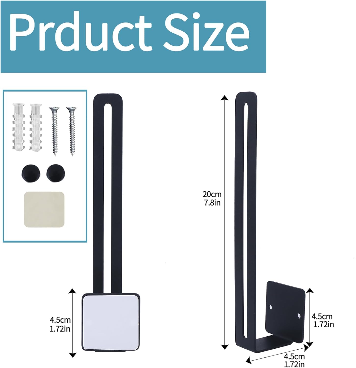 Hat Racks for Baseball Caps Wall Mount, Adhesive Hat Organizer T70576