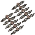 Drawer Knobs,Cabinet Knobs European Style Kitchen Hardware Cabinet Knobs Drawer Handles, 10 pcs Zinc Alloy Fuji White Bar Cabinet Pull Drawer Knob Wardrobe Pulls, Diameter 25 mm ( Color : Vintage Bron