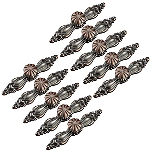 Drawer Knobs,Cabinet Knobs European Style Kitchen Hardware Cabinet Knobs Drawer Handles, 10 pcs Zinc Alloy Fuji White Bar Cabinet Pull Drawer Knob Wardrobe Pulls, Diameter 25 mm ( Color : Vintage Bron