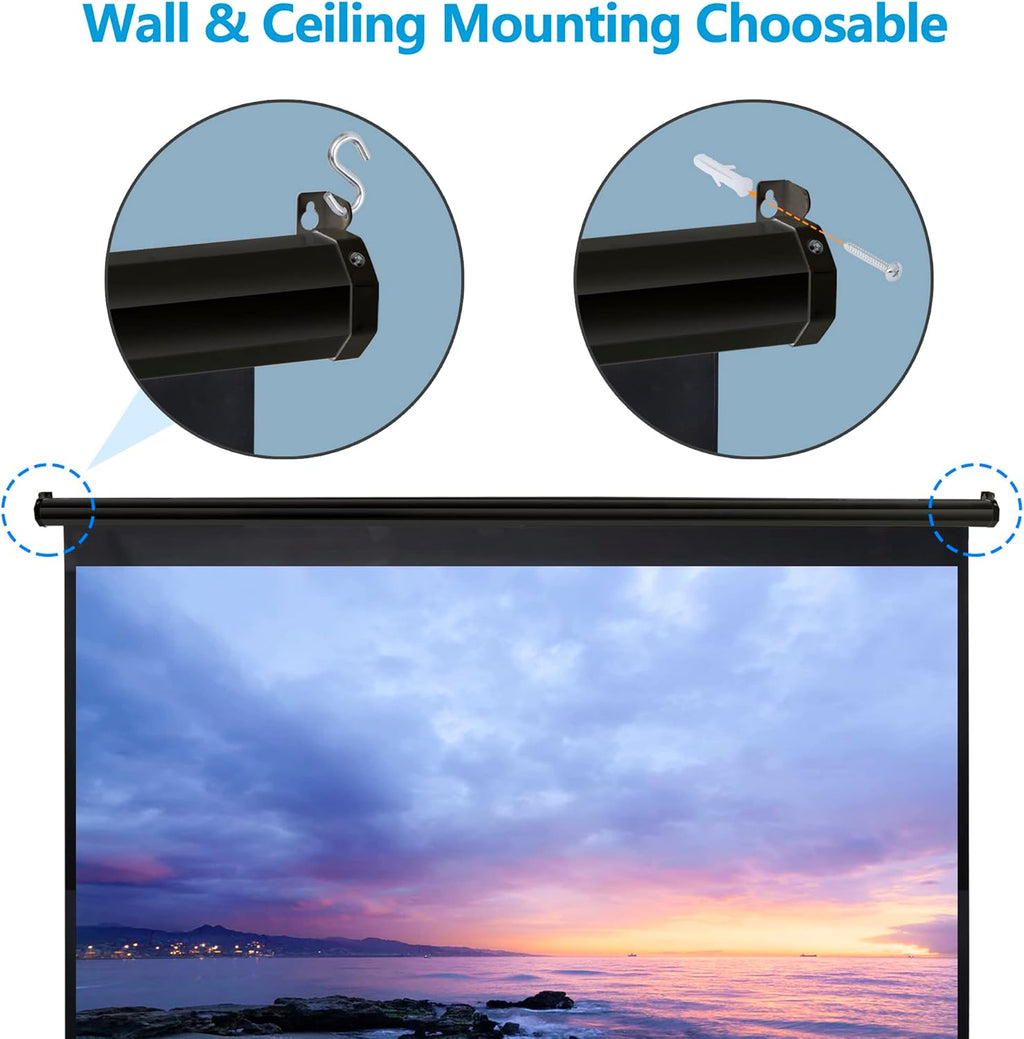Outdoor Projector Screen 100 Inch 16:9 HD Portable F87743