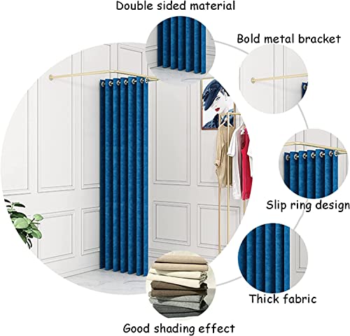 Movable Dressing Room with Metal Bracket for Mall Office Bedroom Y173