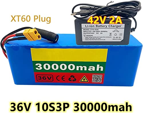 36V 30Ah Mountain Bike Lithium Battery Pack with XT60 Connector A331