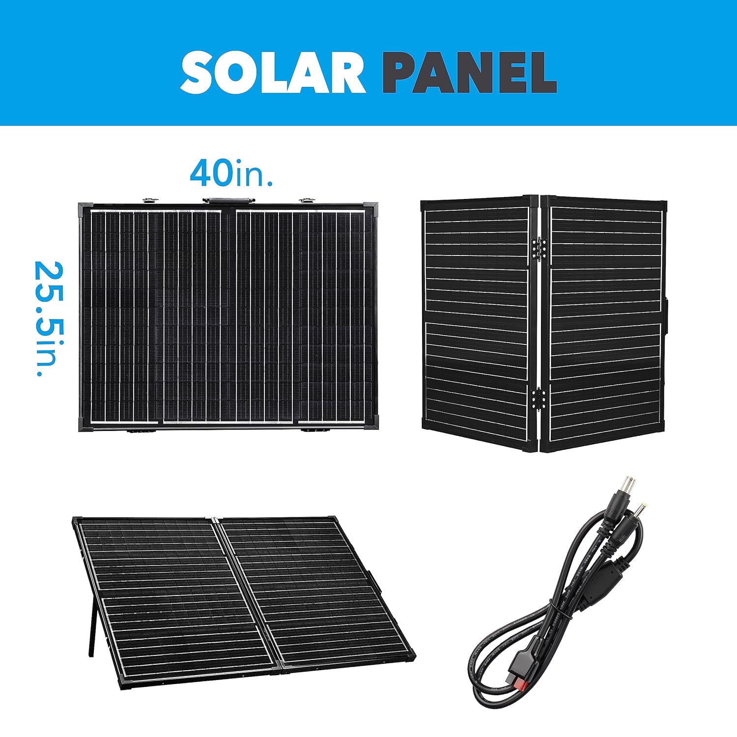 100W 24V Portable Solar Panel for Power Station and RV Z787