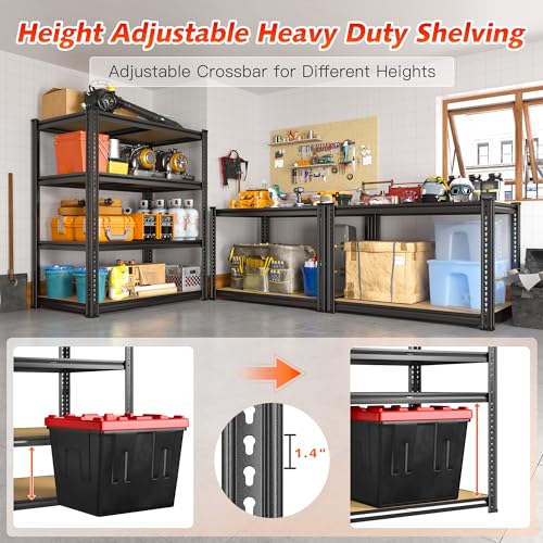 Heavy Duty 5-Tier Garage Storage Shelving Unit, 2 Pack B25262