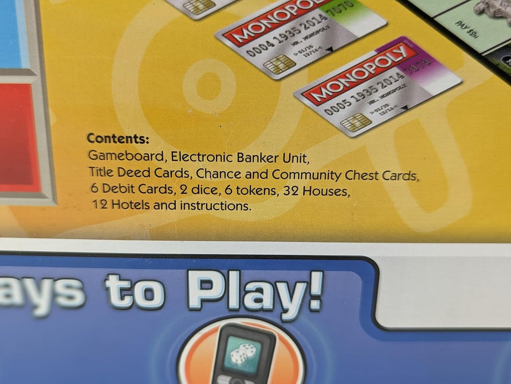 Electronic Banking Edition Board Game M219855