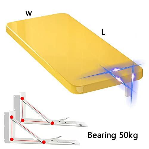 Wall-Mounted Drop-Leaf Foldable Table for Study and Bedroom, 30x80cm Blue B5291