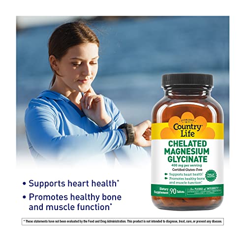 Chelated Magnesium Glycinate 400mg, 180 Tablets T7645