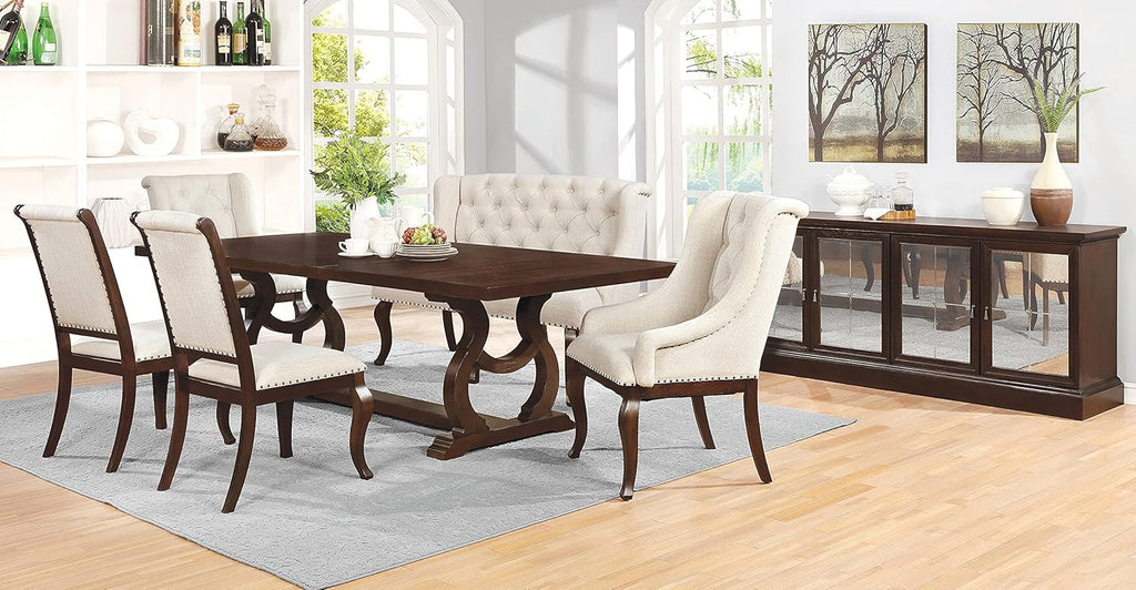 Arm Chairs with Button Tufting and Nailhead Trim, Set of 2 I6145