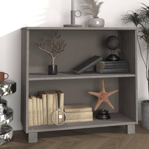 Buffets & Sideboards Sideboard Light Gray 33.5"x13.8"x31.5" Solid Wood Pine,Enhance Your Abode with Rustic Charm: Pinewood Sideboard with Ample Storage Cabinets & Storage