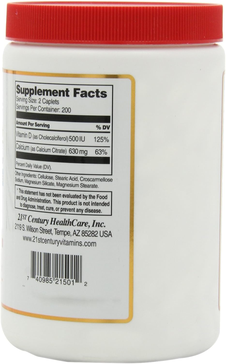 Calcium Citrate + Vitamin D Caps F240