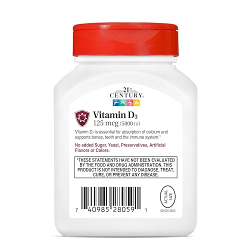 Vitamin D3 10,000 IU Rapid Release Softgels, 110 Count N35303
