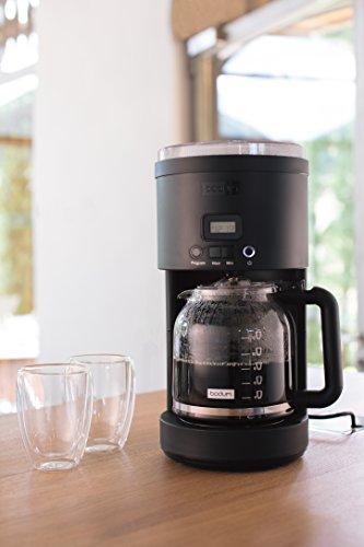 Programmable Coffee Machine with Glass Carafe, 12 Cup, Black I323