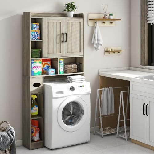 Over The Toilet Storage Cabinet with Sliding Doors F84354