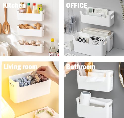 2 Pack Adhesive Over Cabinet Door Organizer, No Drilling Storage Containers F613