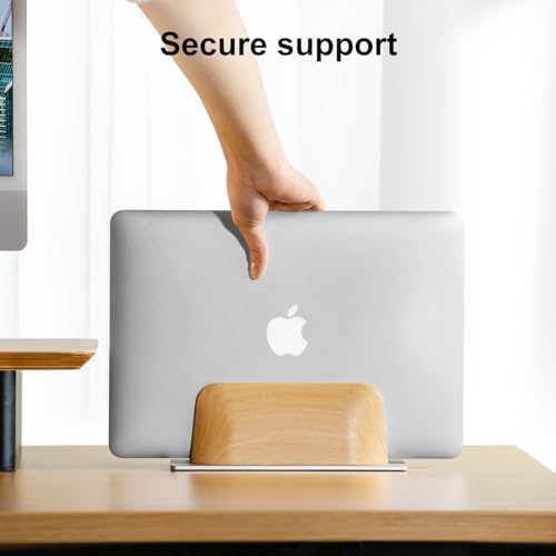 Wooden Vertical Laptop Stand for Desk L8048