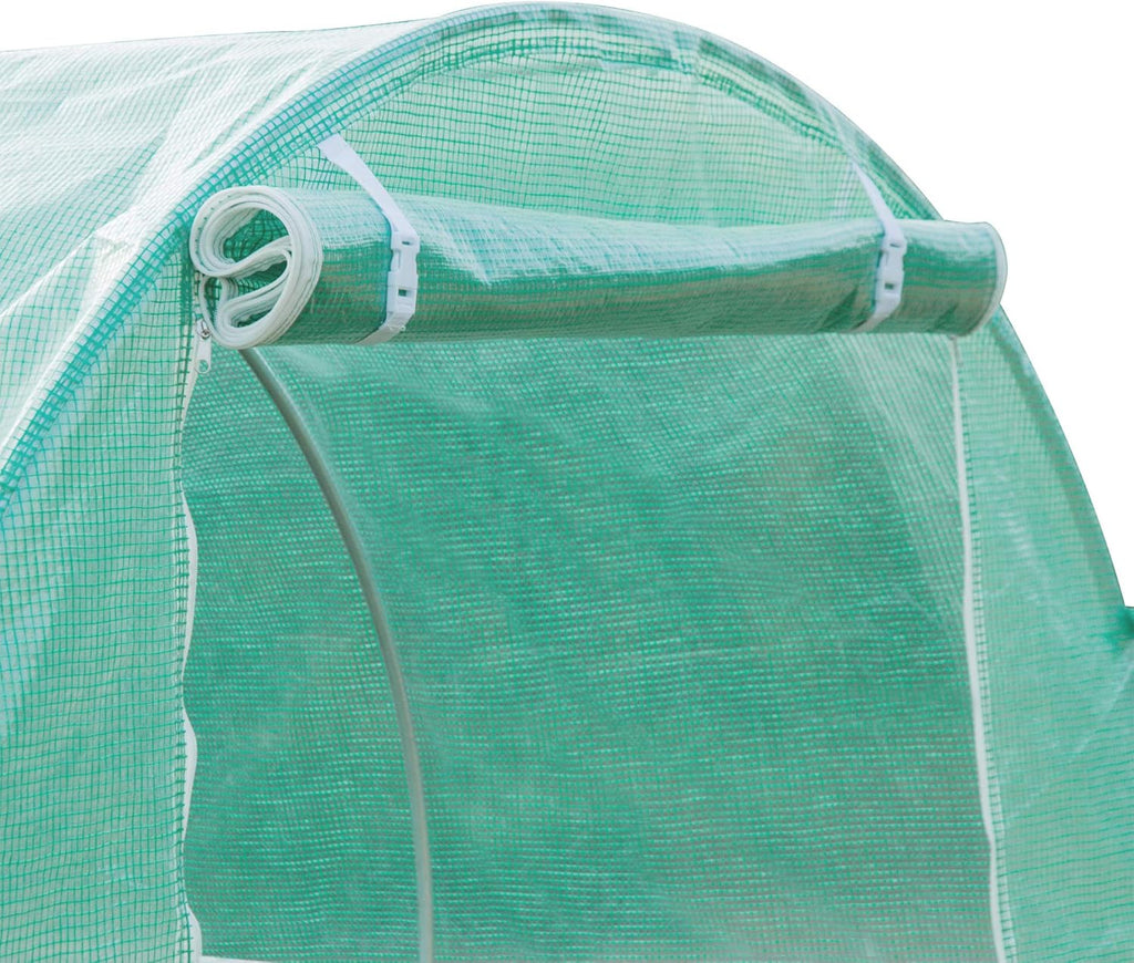 Greenhouse Cover Replacement for Hoop House, Waterproof Tarp with Windows S368