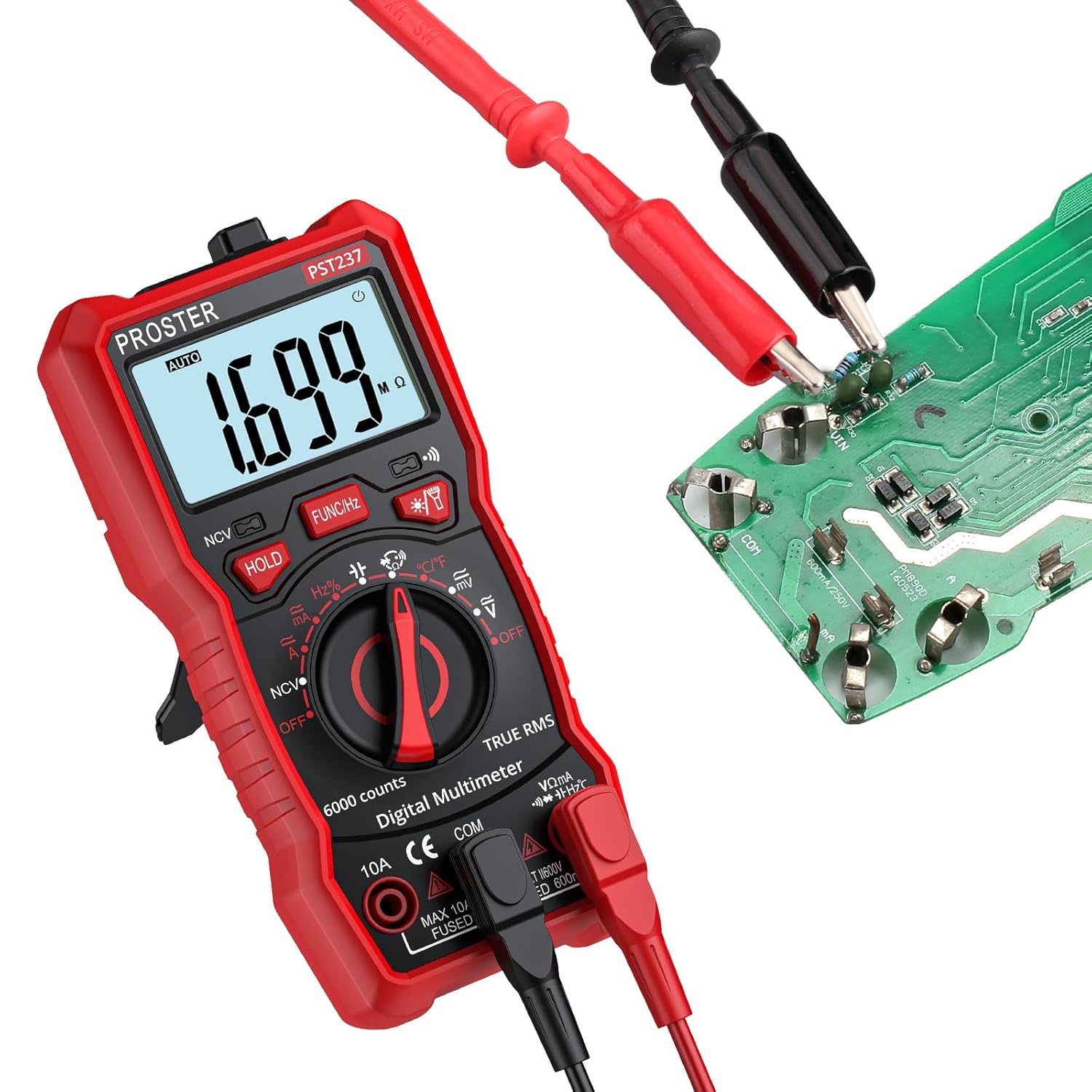 Digital Multimeter 6000 Counts TRMS Auto Range NCV Tester K78058