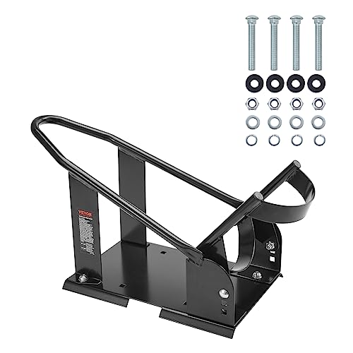 Motorcycle Wheel Chock, 1800 lbs Capacity, Heavy-Duty Steel Front Wheel Stand with 3 Adjustable Holes, for 15"-21" Motorcycles L517786