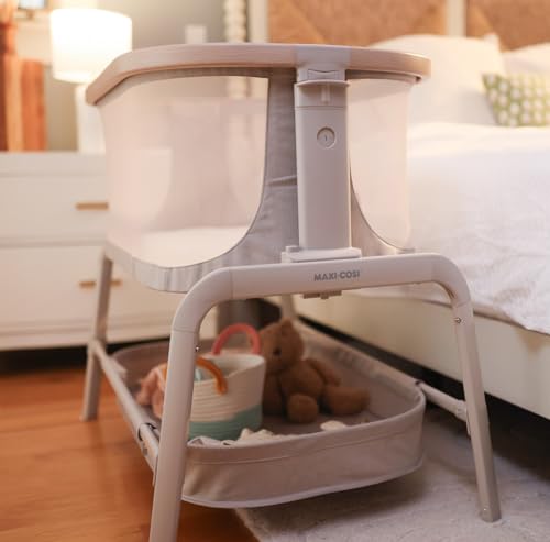 Portable Baby Bassinet, Height Adjustable, Breathable Mesh I216601