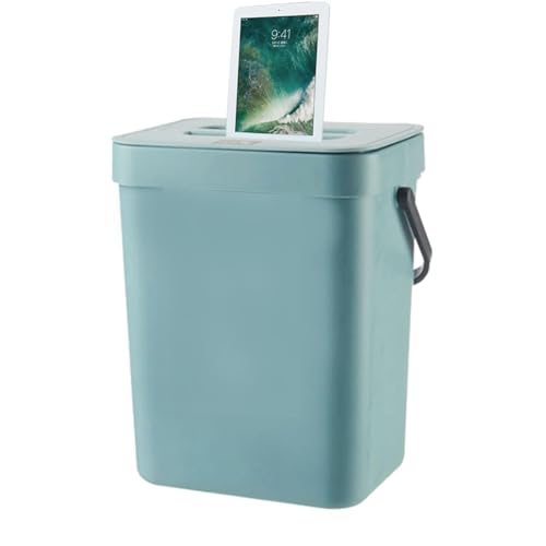 Folding Waste Bin with Lid and Handle for Kitchen, Bathroom E8122