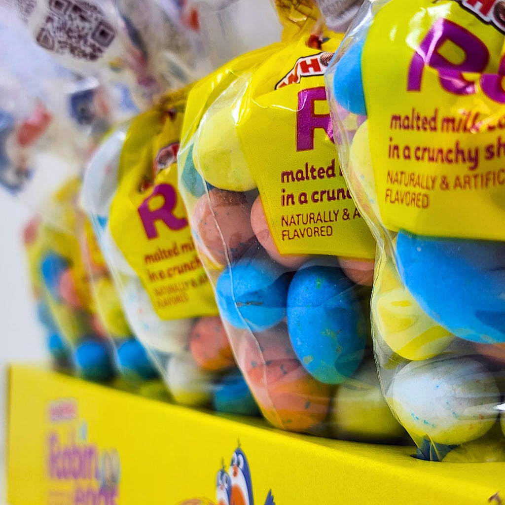 Easter Malted Milk Candy in Crunchy Shell, Bulk Pack of 24 Bags K65894
