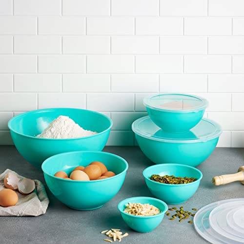 Mixing Bowls with Airtight Lids, Nesting Set for Cooking, Baking & Food Storage, 12 Piece A337733