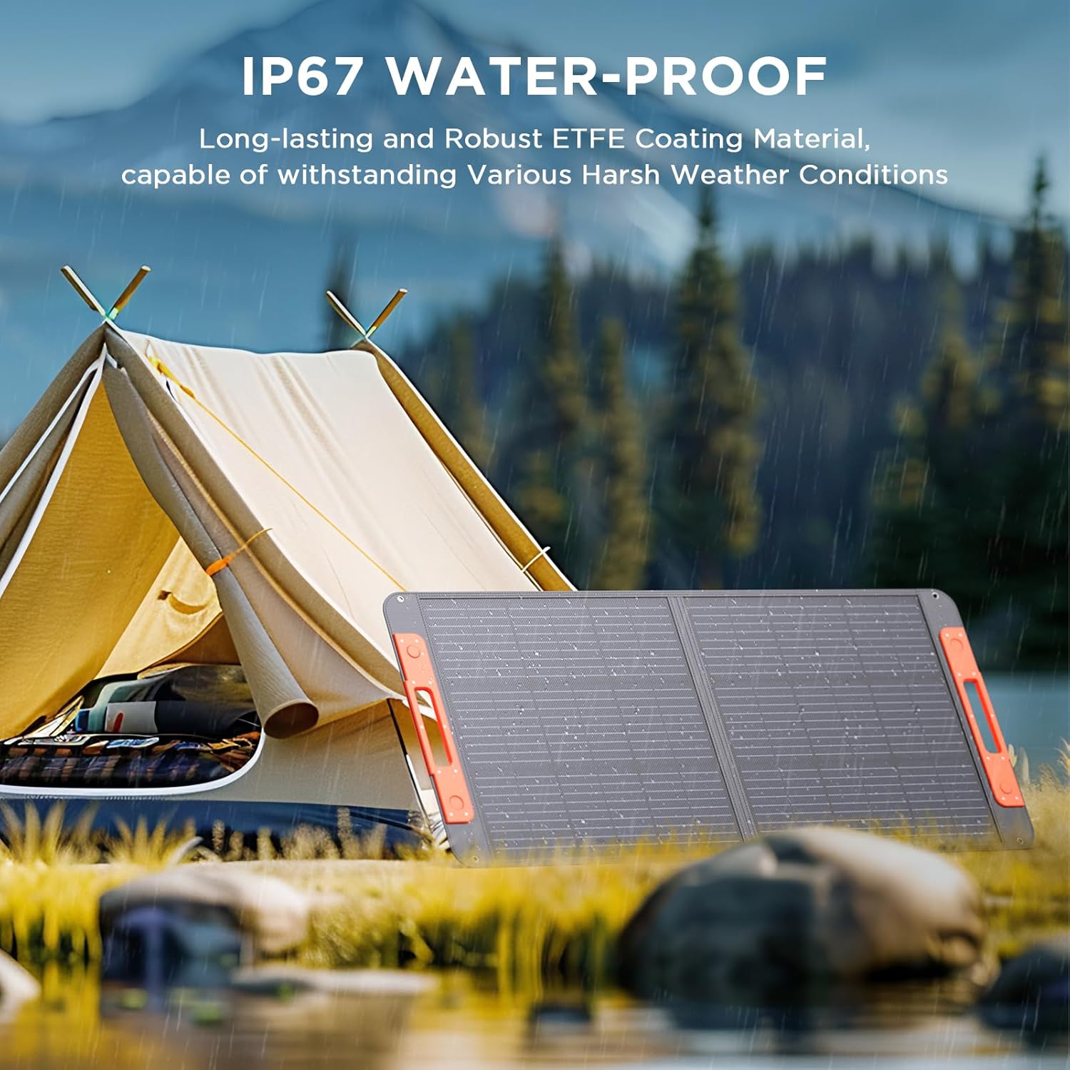 Portable Solar Panel 100W Foldable Solar Charger with USB Output for Camping RV R80681
