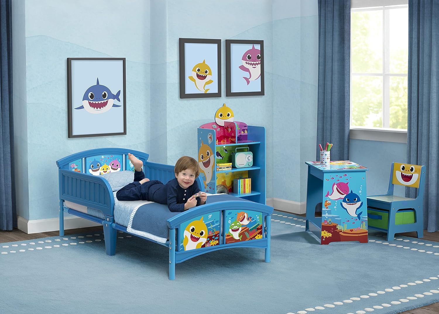 Toddler Bed and Dual Sided Crib Mattress Bundle Y106423