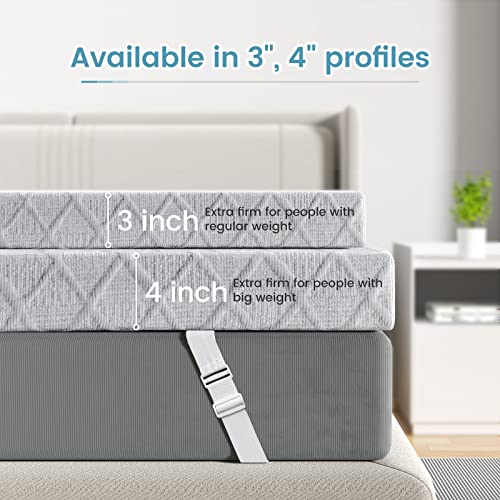 3 Inch Firm Mattress Topper Twin Size, High Density Memory Foam Bed Topper I63069