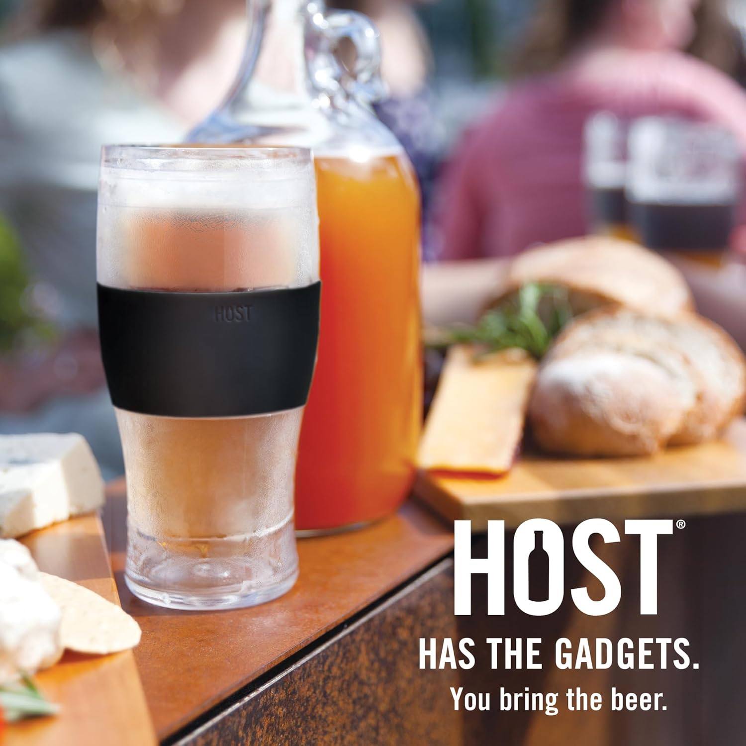 Frozen Mug Set for Beer and Iced Coffee, Double Walled, 16oz, Set of 2, Black E2696