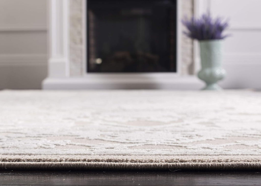 Runner Rug 2'3" x 12' Beige & Cream Vintage Distressed Design B23216
