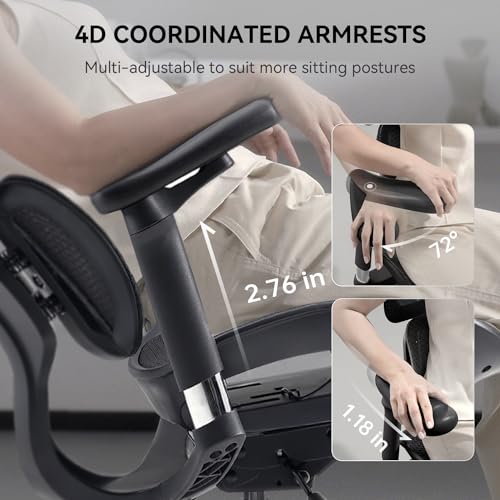 Ergonomic Office Chair with Lumbar Support and Adjustable Armrests L938155