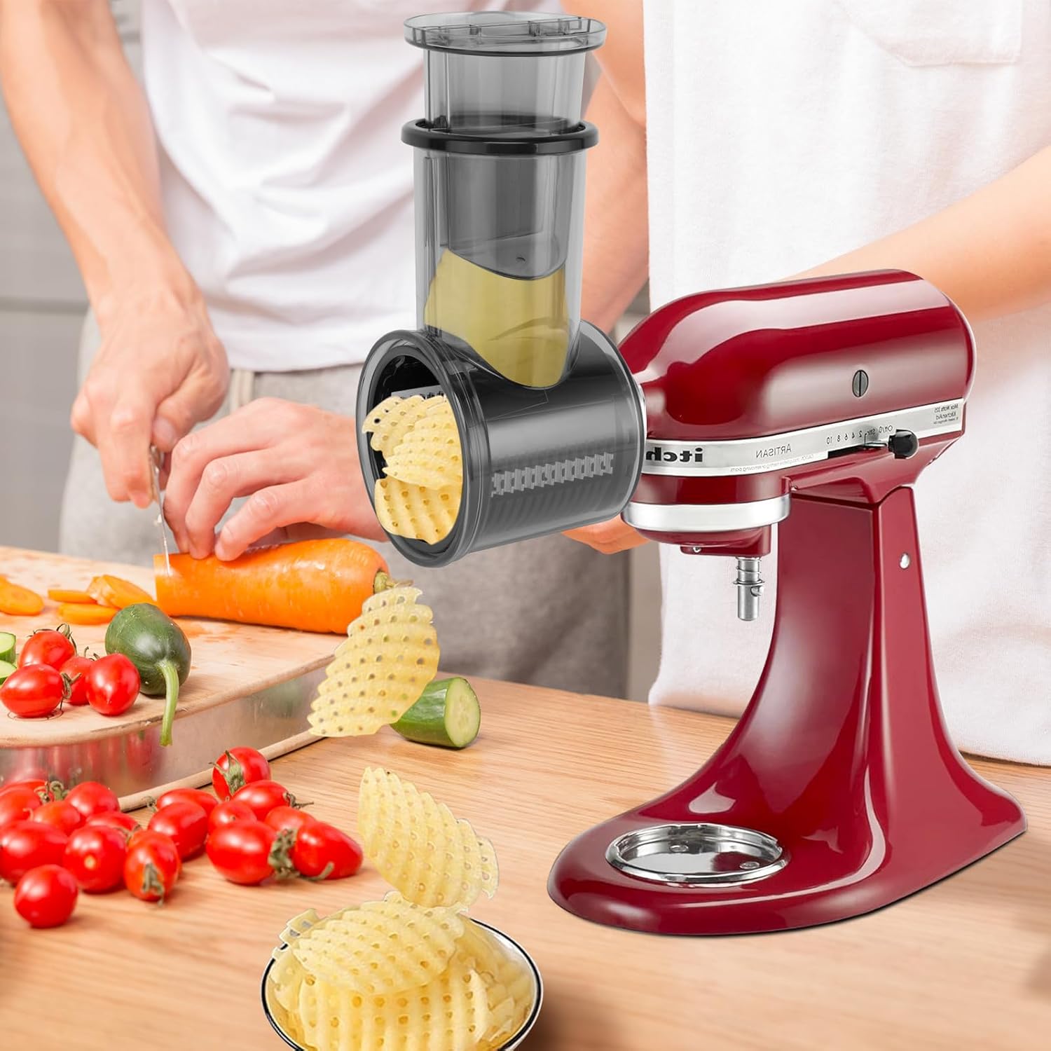 Food Slicer and Cheese Grater Attachment for Stand Mixer with 5 Blades P76652