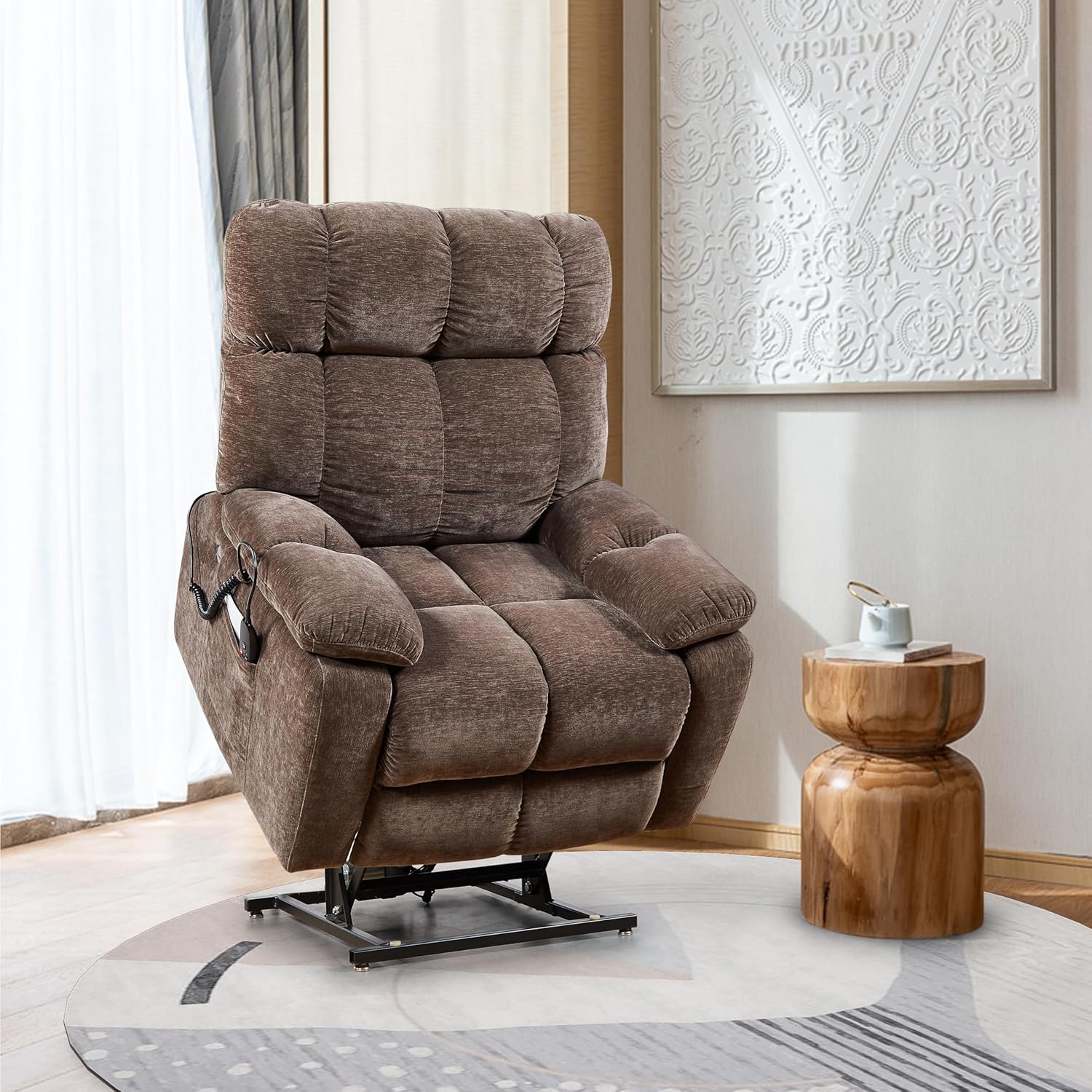 Electric Lift Recliner Chair with Massage and Heating for Adults Elderly Q9039