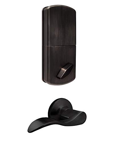 Digital Deadbolt Door Lock with Keyless Entry Keypad and Remote, Antique Brass F42467