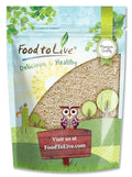 Hulled Sesame Seeds, 1 Pound — Non-GMO Verified, Whole Raw White Sesame Seeds, Kosher and Vegan, Unroasted, Bulk Sesame. High in Magnesium, Iron, and Calcium. Perfect for Tahini Paste