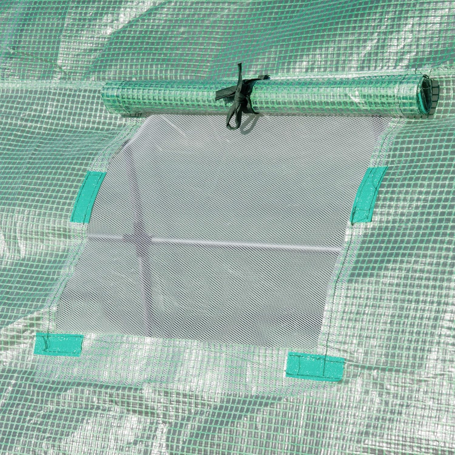 Greenhouse Cover Replacement for Hoop House, Waterproof Tarp with Windows S368