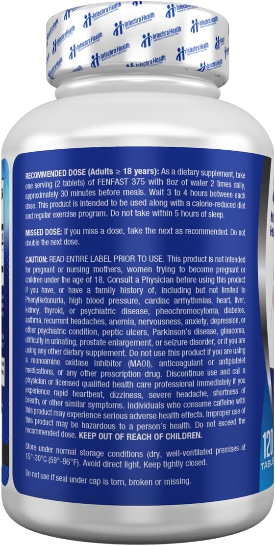 Fast Diet Pills for Weight Management with Energy Boost, 120 Tablets T50400